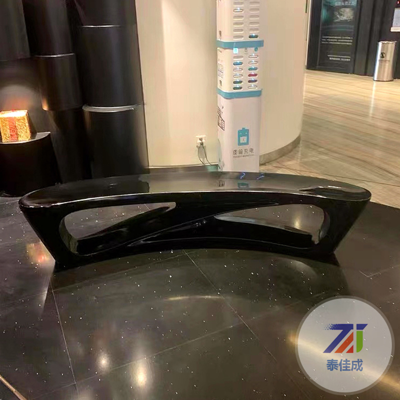 休闲艺术北欧设计师简约玻璃钢异形月亮沙发扎哈弧形转角布艺座椅